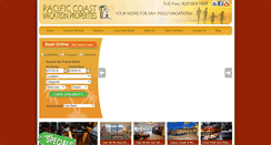 Desktop Screenshot of pacificcoastvacationproperties.com